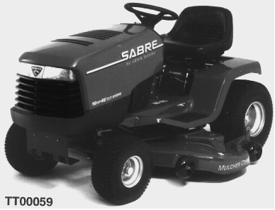 SABRE 1438GS and 1438HS and EUROPRO 1438GS Lawn Tractors