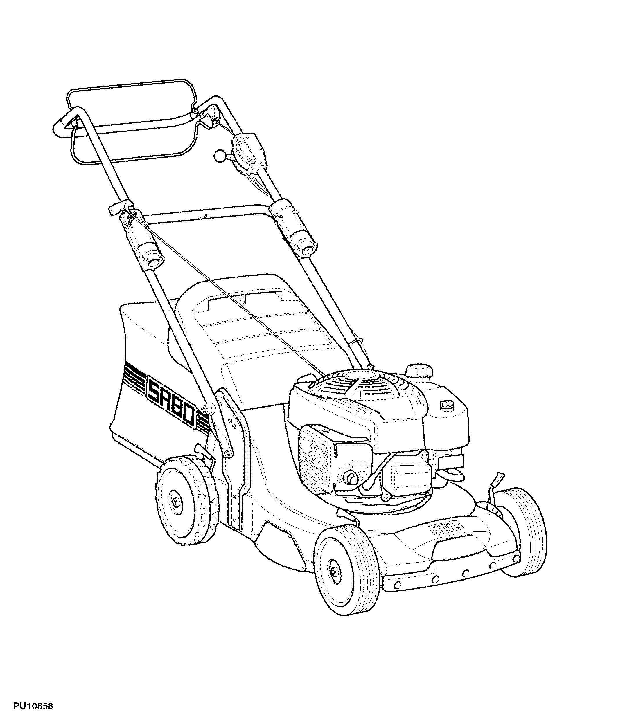 54CM Professional Walk-Behind Mower, 4-Cycle Engine, 54-PRO VARIO (SA1339)