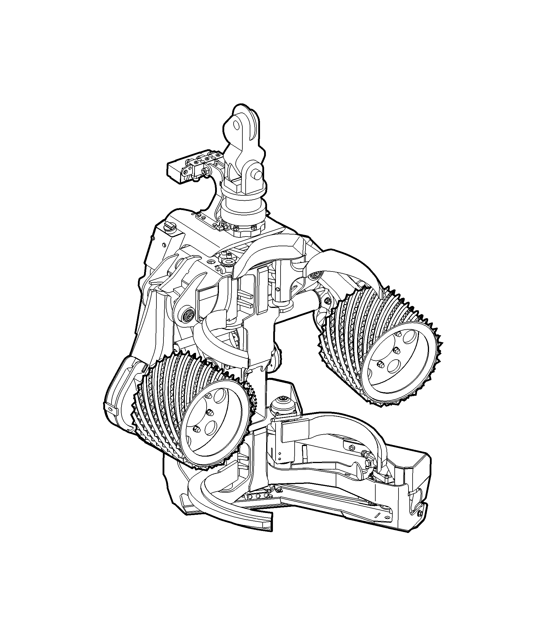 H270E Harvester Head Debarker (s.n. EJH270E000600- )