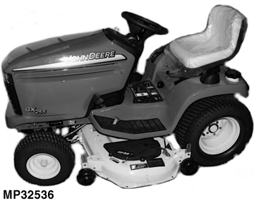 GX255 Lawn Tractor, Mower Deck and MCS