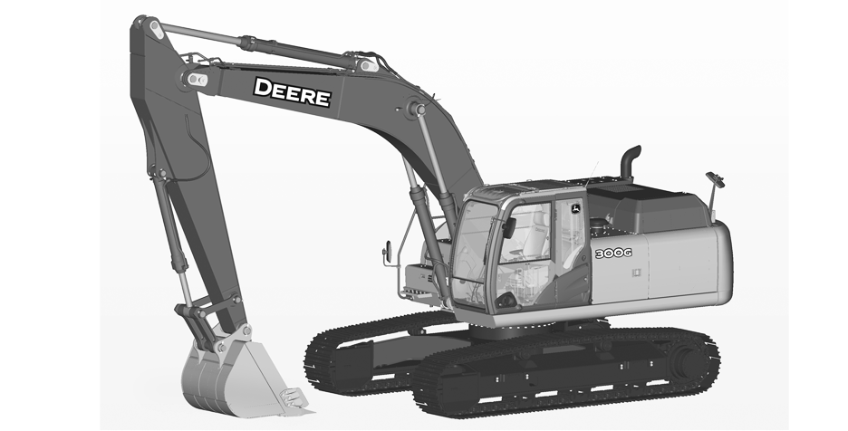 300GLC Excavator (PIN: 1FF300GX_ _F710002- )