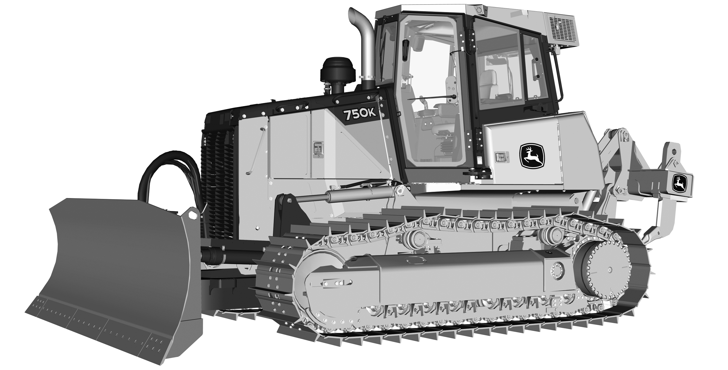 750K Crawler Dozer (PIN: 1T0750KX_ _E216966 - 270478) Engine 6068HT074