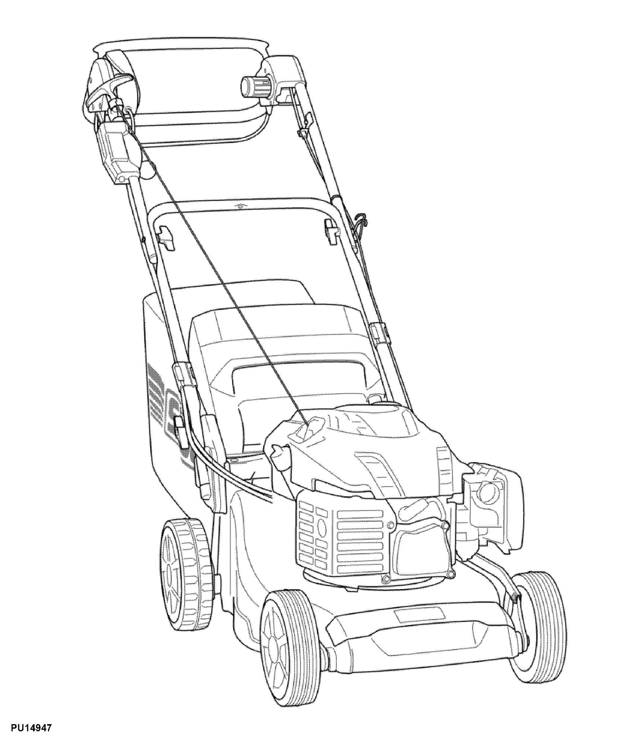 47CM Walk-Behind Mower, 4-Cycle Engine, 47-K VARIO B (SA1578, SA1878)