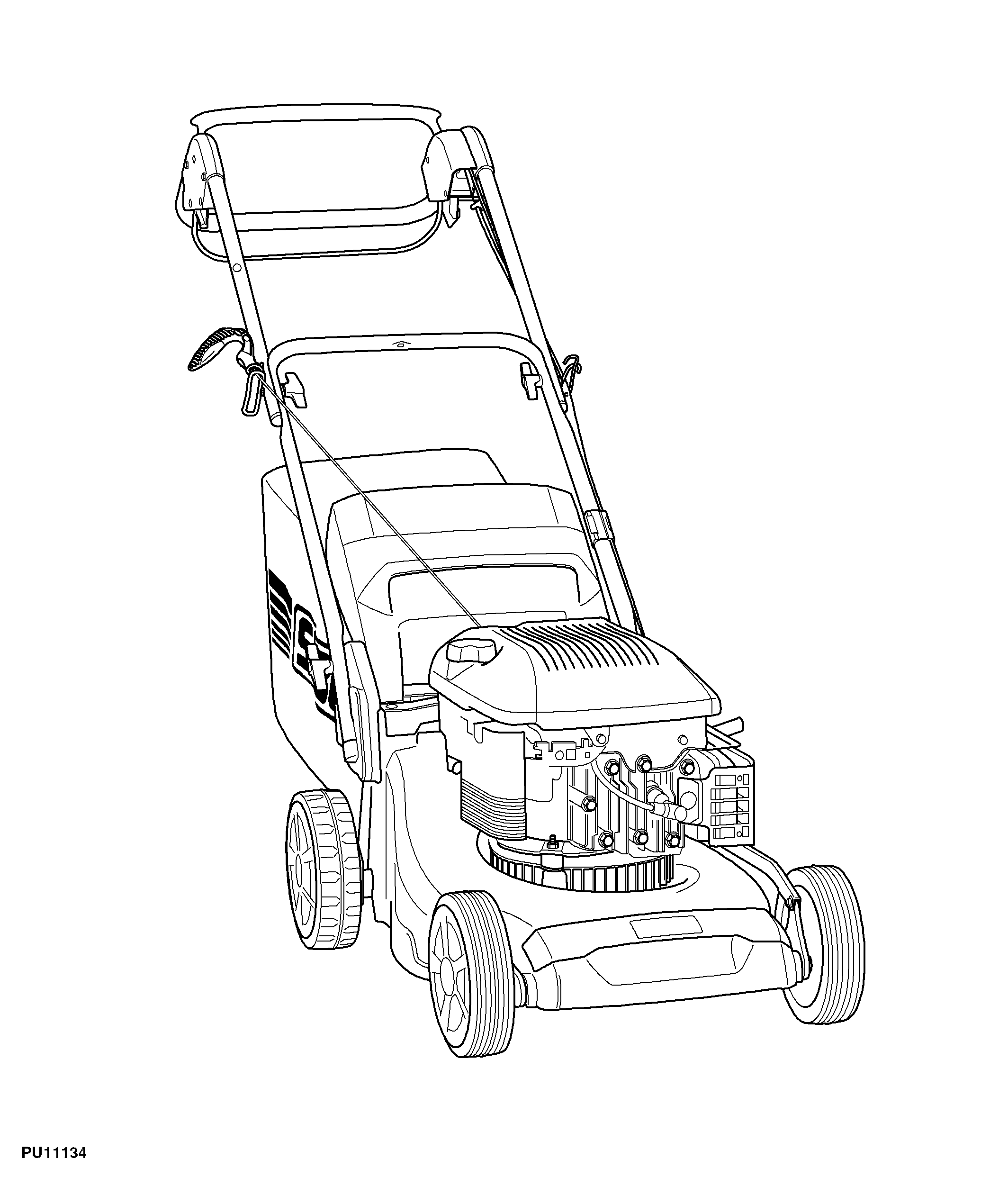 43CM Walk-Behind Mower, 4-Cycle Engine, 43-A ECONOMY (SA1454)