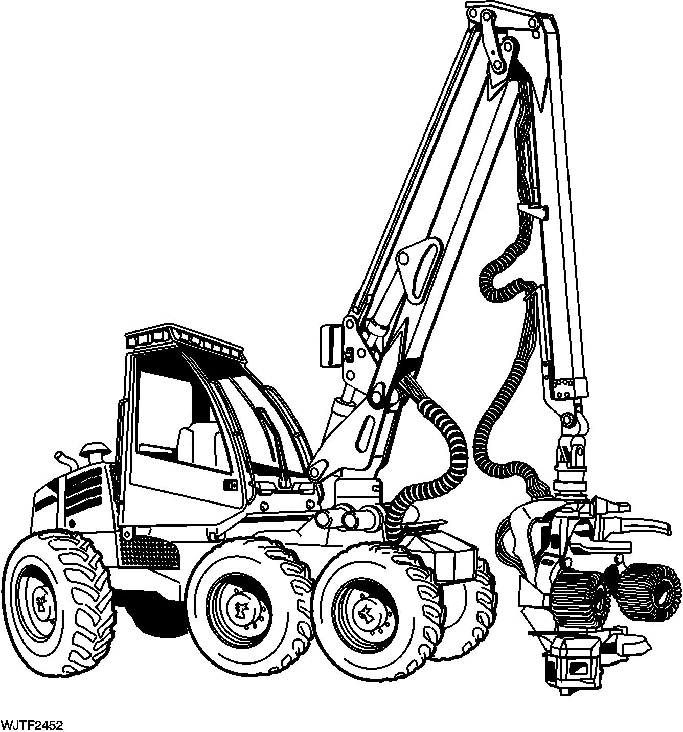 970_1070D Wheel Harvester (S.N. 001301-), Tier 3, Engine 6068HTJ86