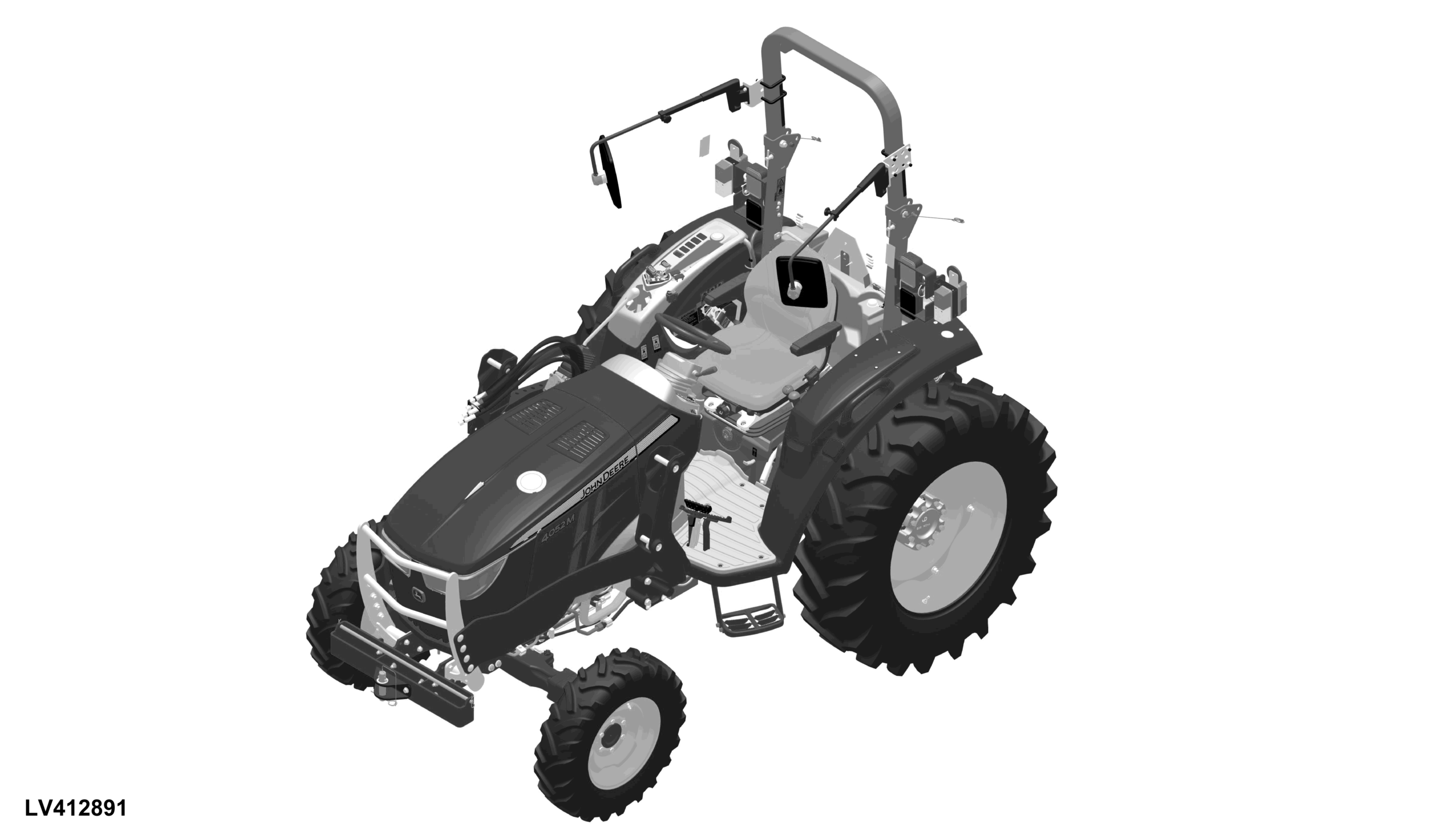 4052M Tractor (OOS) (PIN: 1LV4052M**L*00001- )(Worldwide Edition)