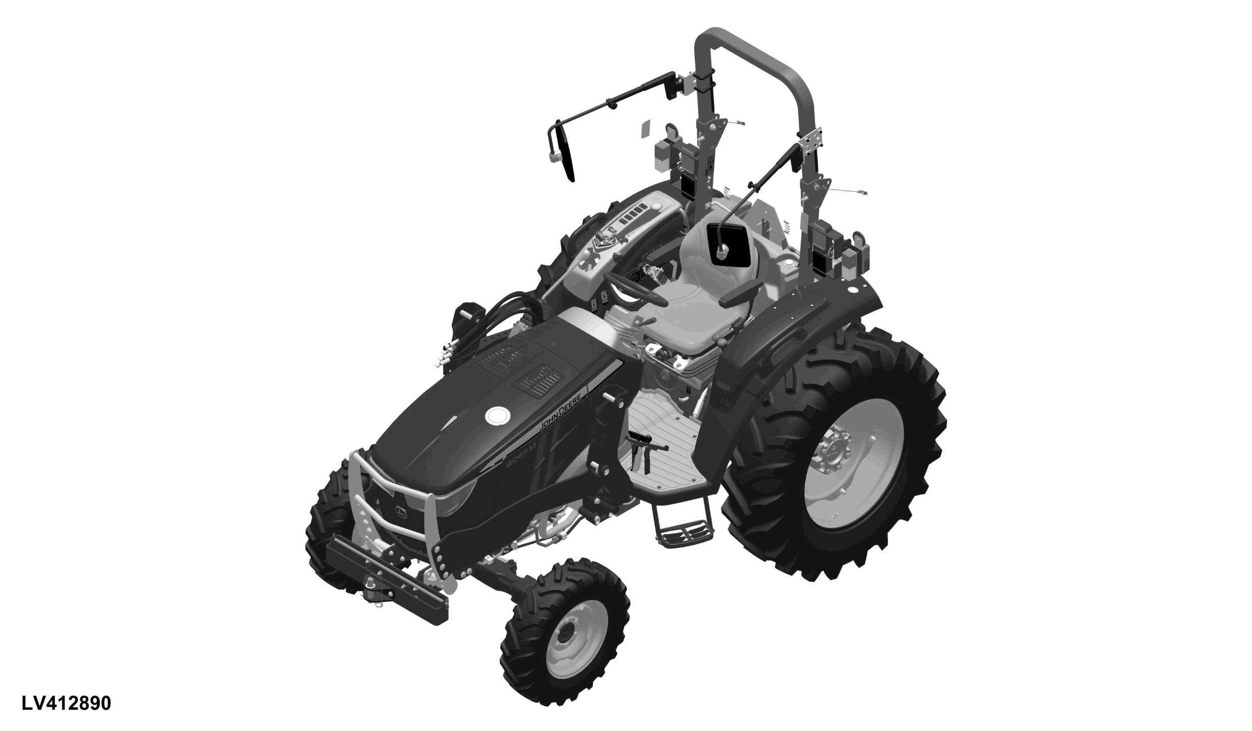 4066M Tractor (OOS) (PIN: 1LV4066M**L*00001- )(Worldwide Edition)
