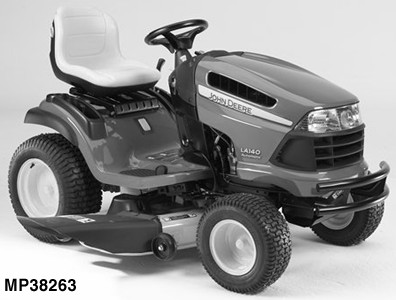 LA140 Tractor (100 Series) with 48-Inch Mower Deck