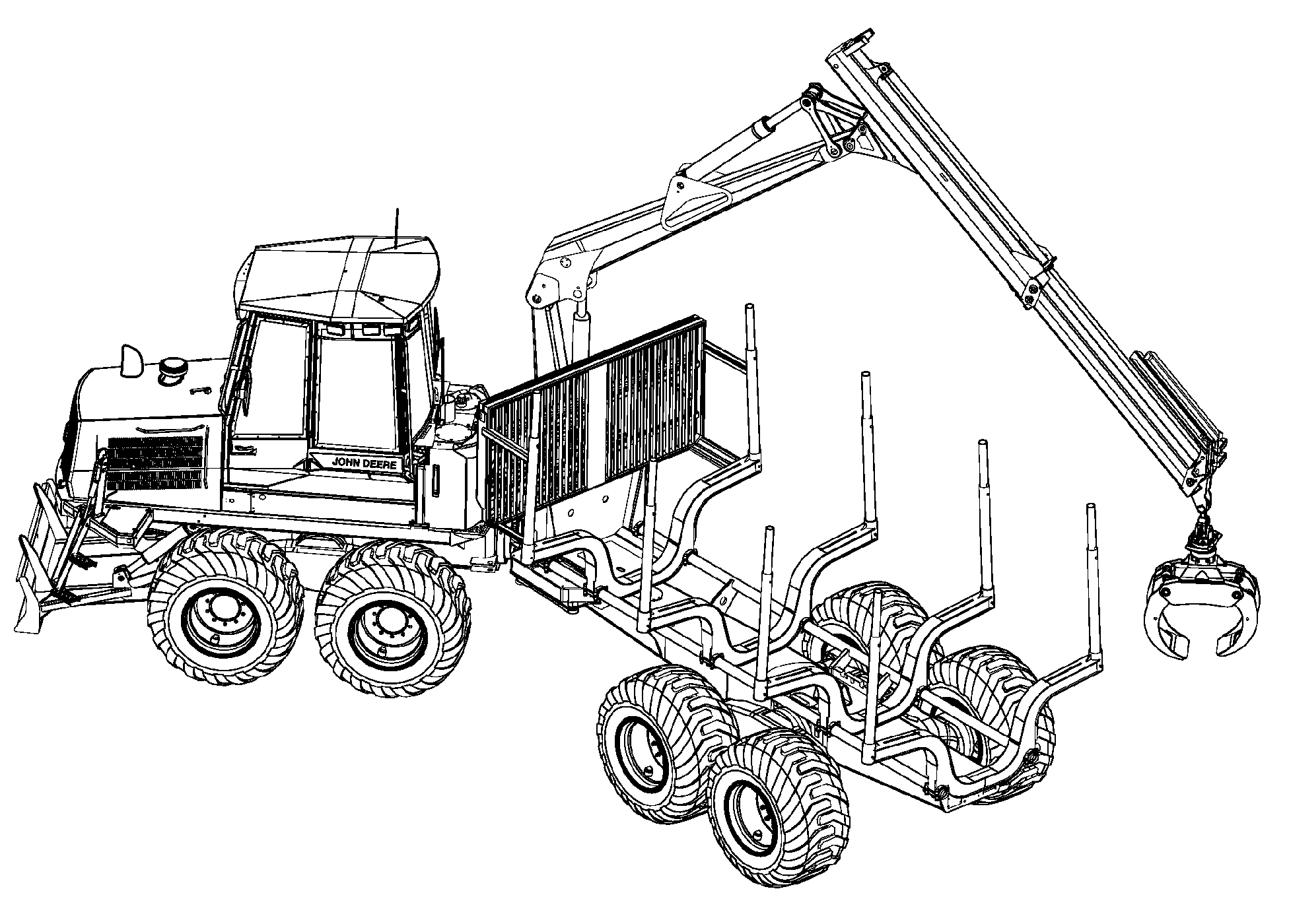 1410D Forwarder (S.N. 001201-001464), Tier 3, Engine 6068HTJ85
