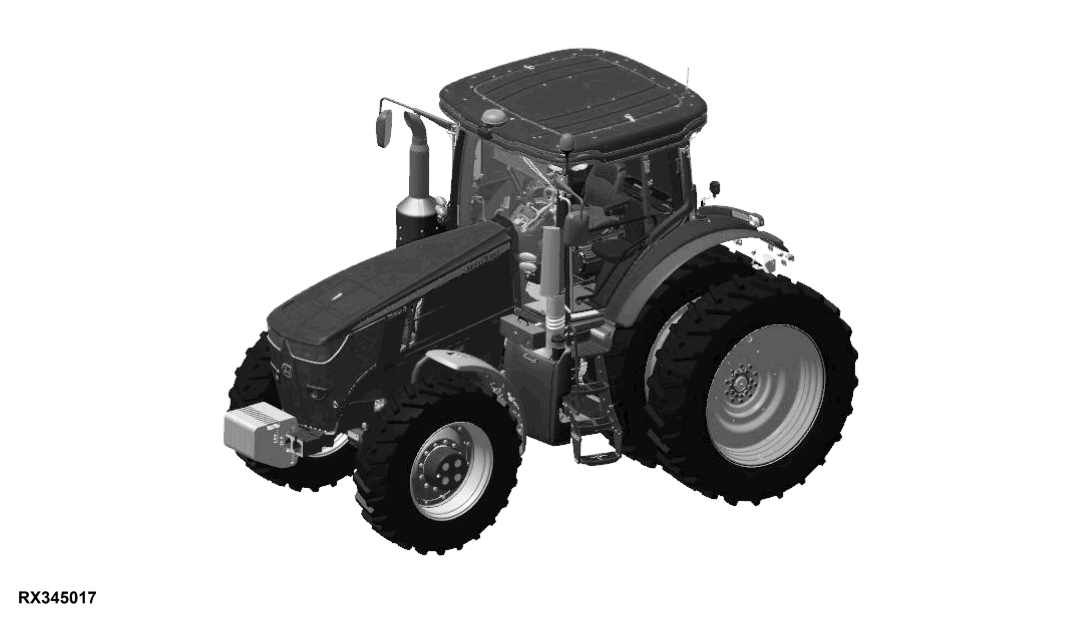 7290R Tractor (S.N. 080001-110100)(Worldwide Edition)