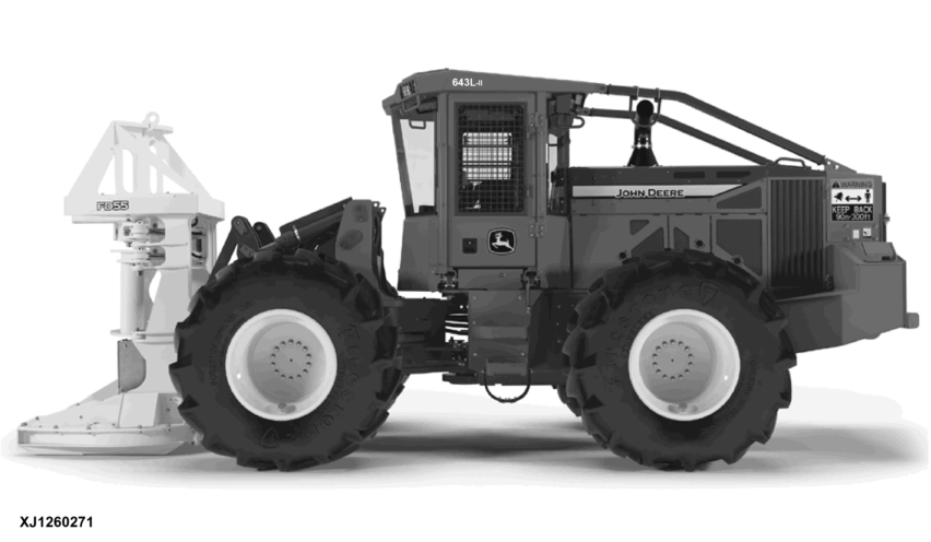 643L-II Wheeled Feller Buncher (PIN: 1DW643L_ _ _D690815- , 1DW643L_ _ _C690815- )