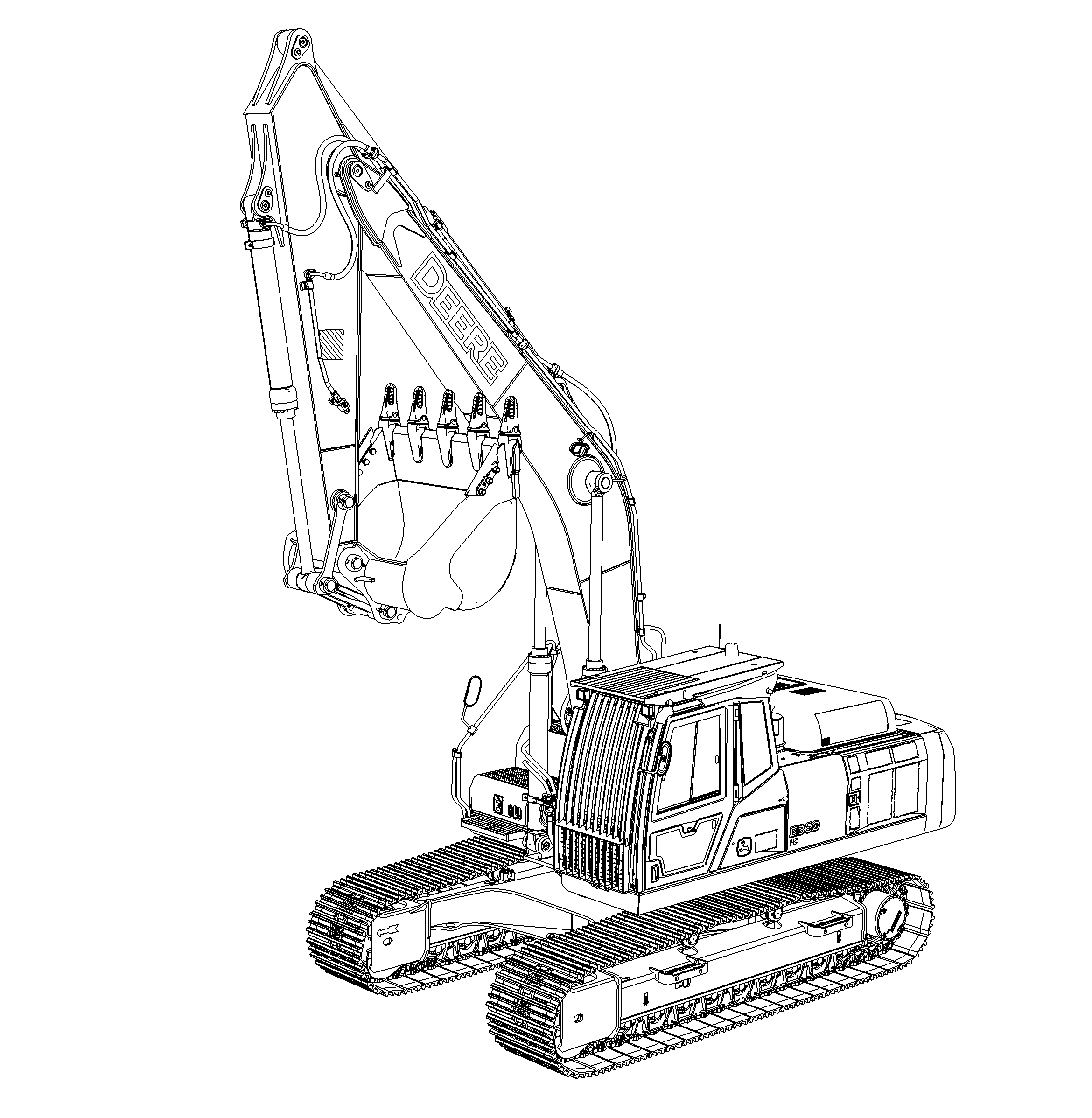 E360 Excavator (PIN: 1YNE36A_ _ _C600002- )(PIN: 1YNE36A_ _ _D600069- )(Engine: 6090HT009,6090HT007)