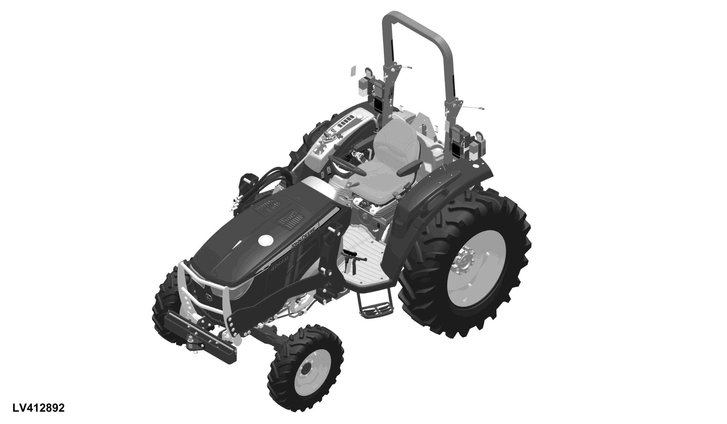 4044M Tractor (OOS) (PIN: 1LV4044M**L*00001- )(Worldwide Edition)