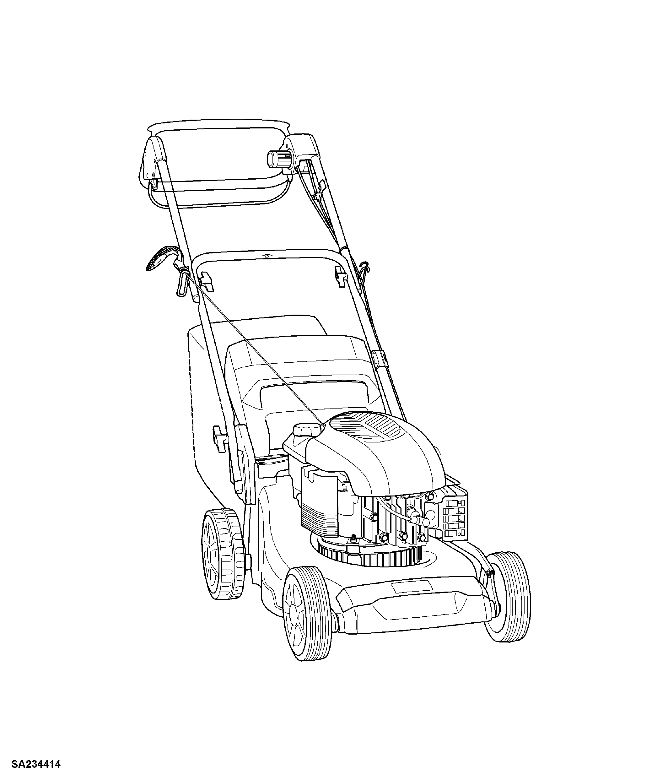 47CM Walk-Behind Mower, 4-Cycle Engine, 47-VARIO (SA1546, SA1843, SA224219)