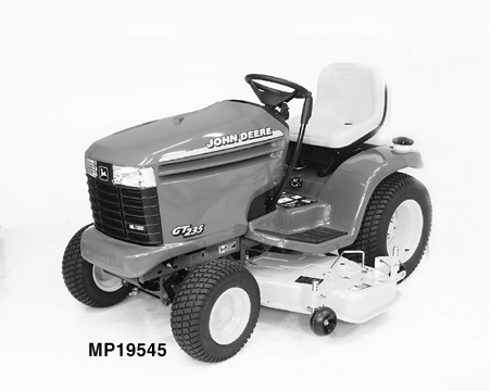 GT235 and GT235E Lawn and Garden Tractor
