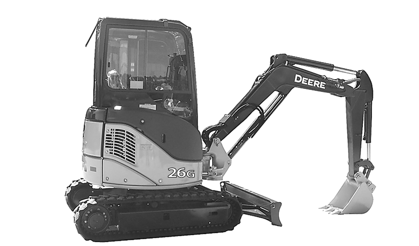 26G Compact Excavator (PIN: 1FF026GX_ _K260001- )
