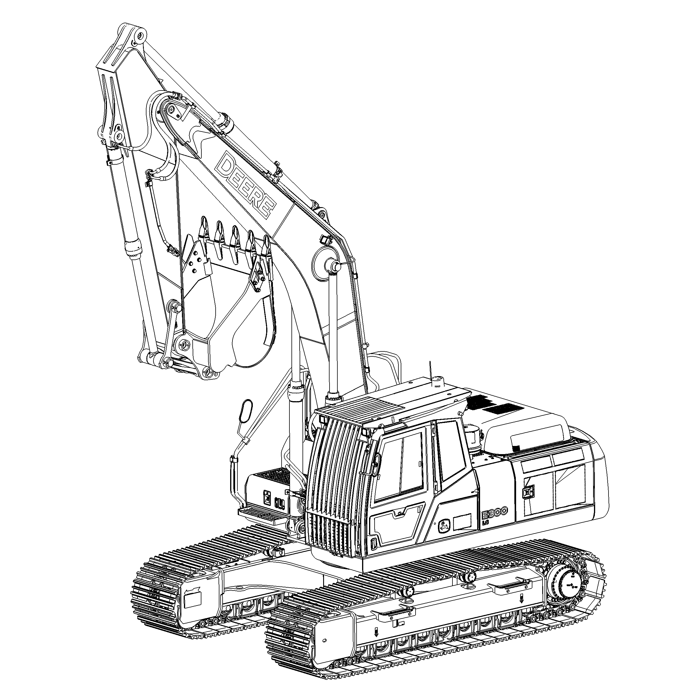 E300LC Excavator (PIN: 1YNE30AL_ _C600002- )(PIN:1YNE30AL_ _D600014- )(Engine: 6068HXU01, 6068HT087)