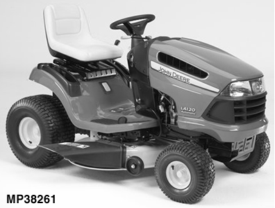LA120 Tractor (100 Series) with 42-Inch Mower Deck