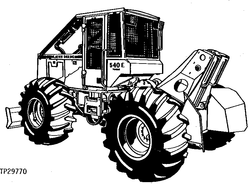 540E, 640E, 740E Skidders and 548E, 648E, 748E Grapple Skidders