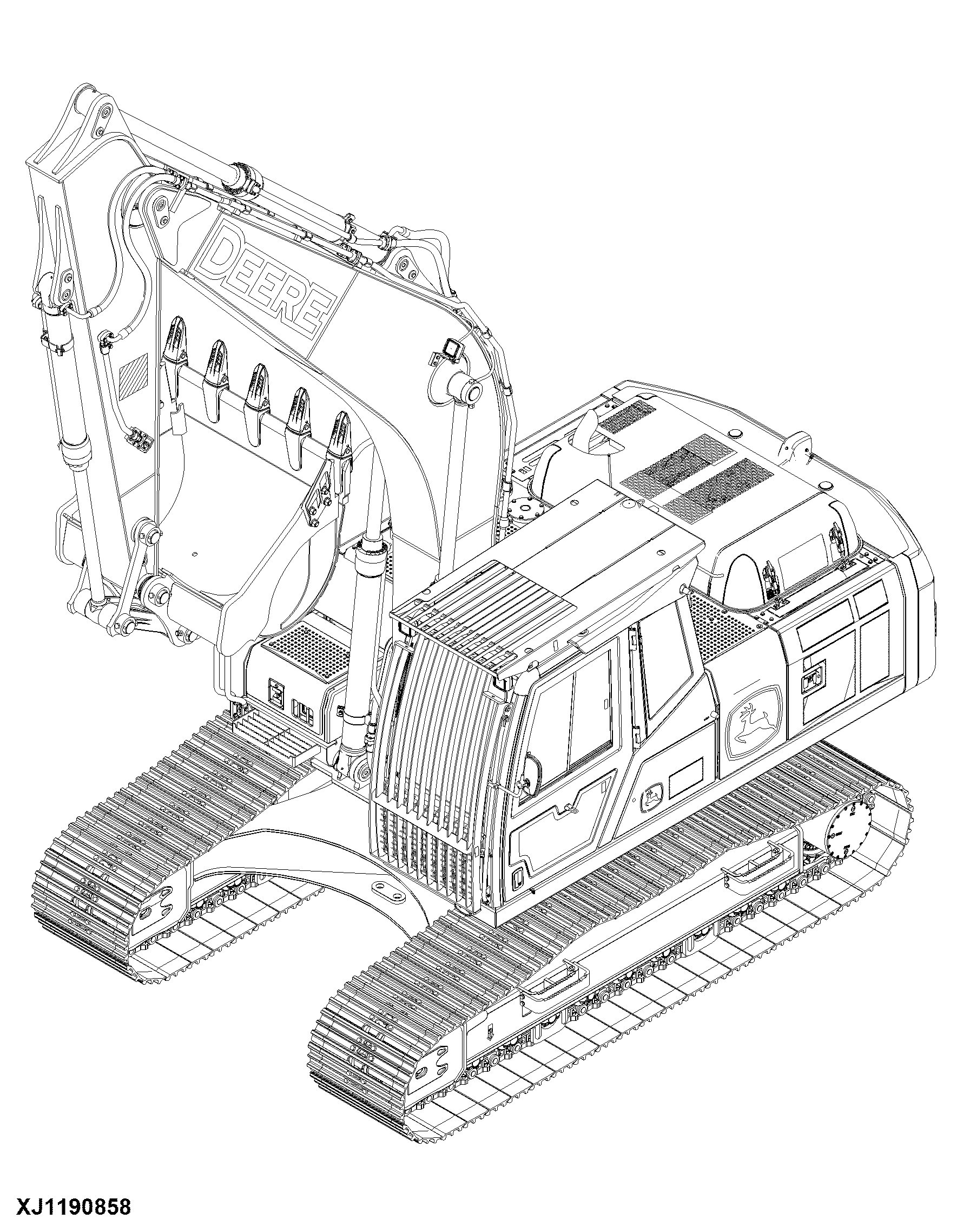 E230LC Excavator (PIN: 1YNE23AL_ _C400201- )(PIN: 1YNE23AL_ _D400202- )(Engine: 4045HXU05, 4045HXU04)