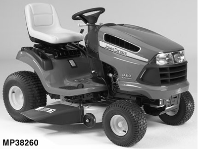 LA110 Tractor (100 Series) with 42-Inch Mower Deck