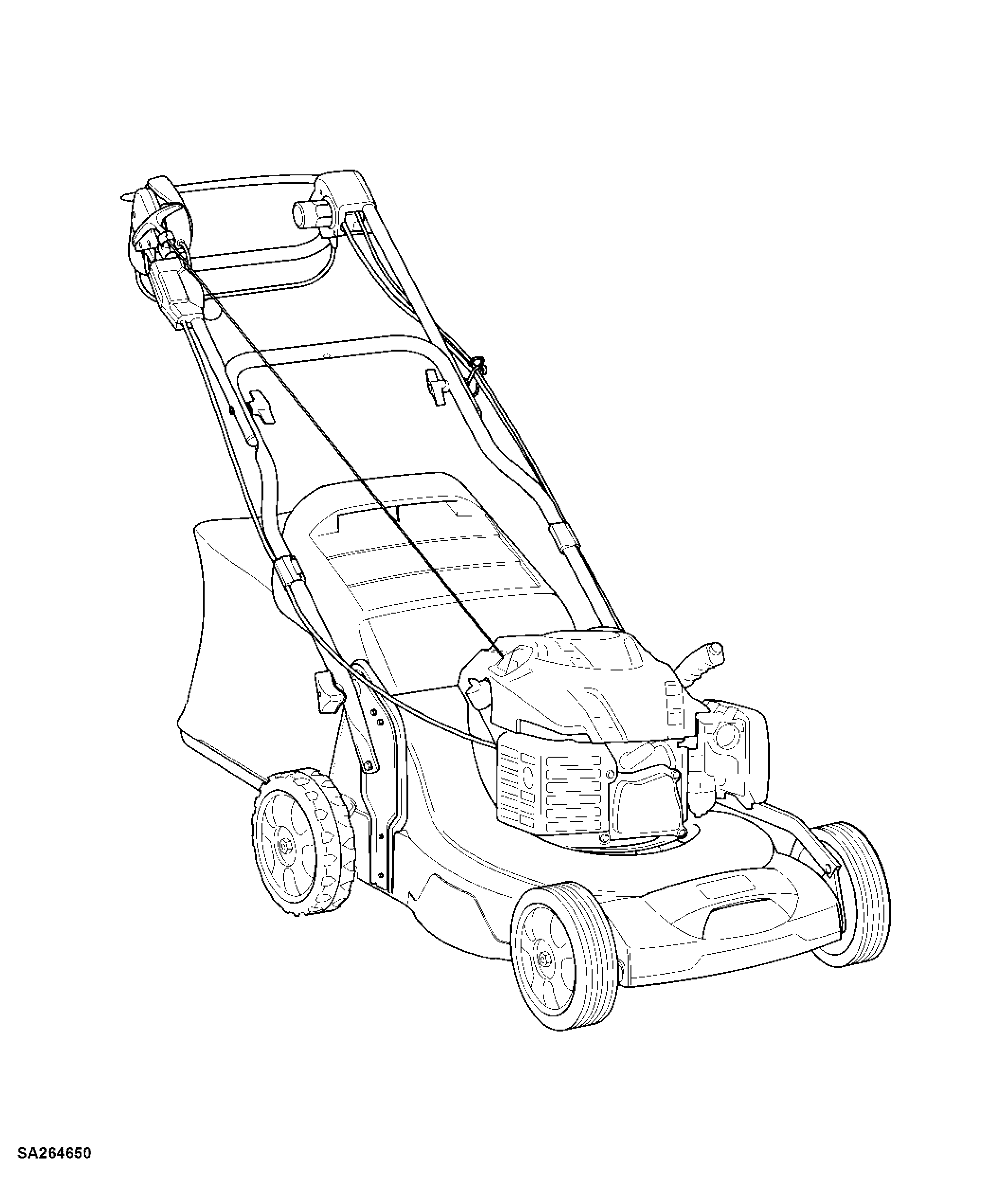 54CM Walk-behind Mower 4-Cycle Engine, JX90 (SA1697, SA1897)