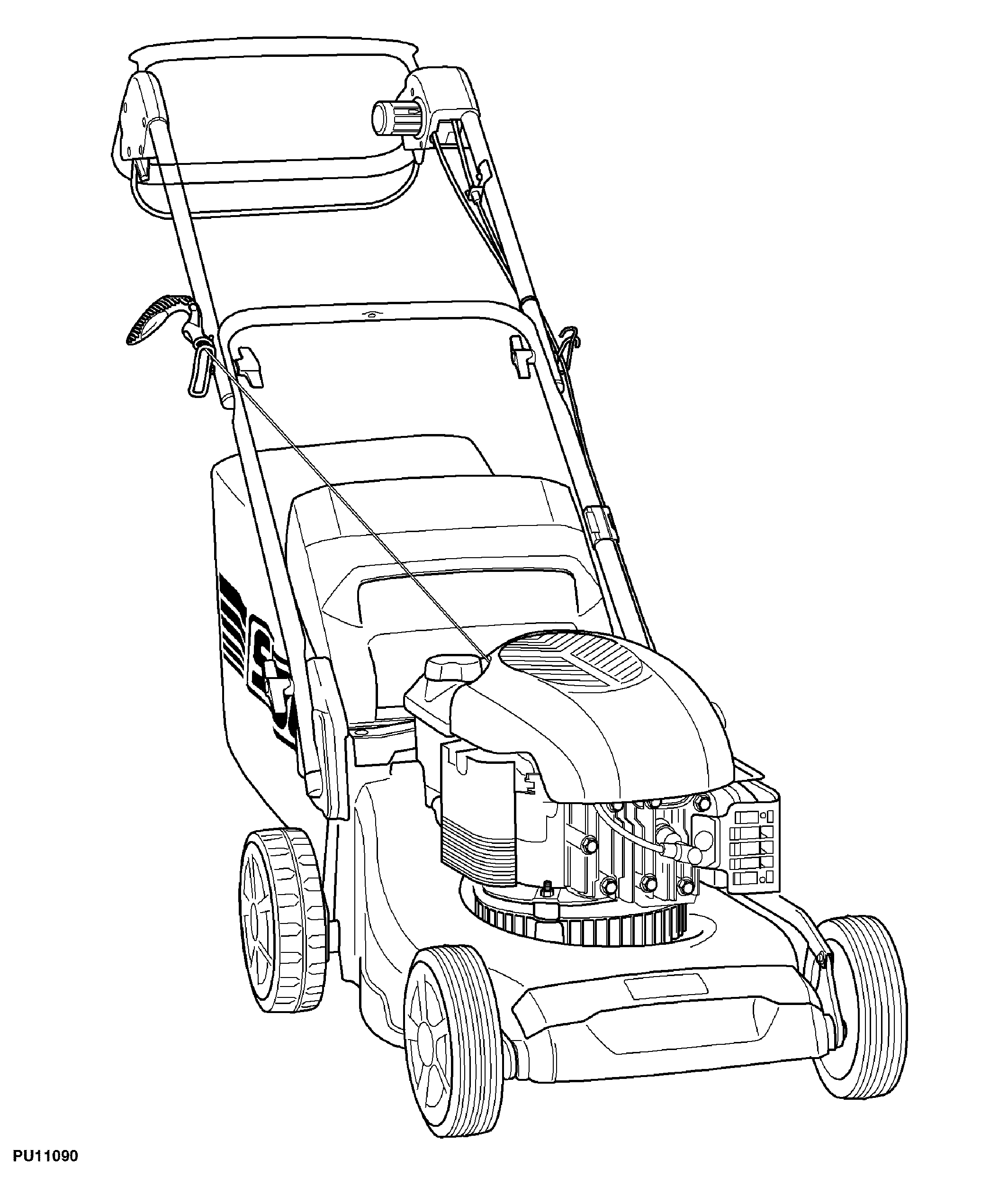 43CM Walk-Behind Mower, 4-Cycle Engine, 43-VARIO (SA1455, SA1855, SA221019, SA221020)