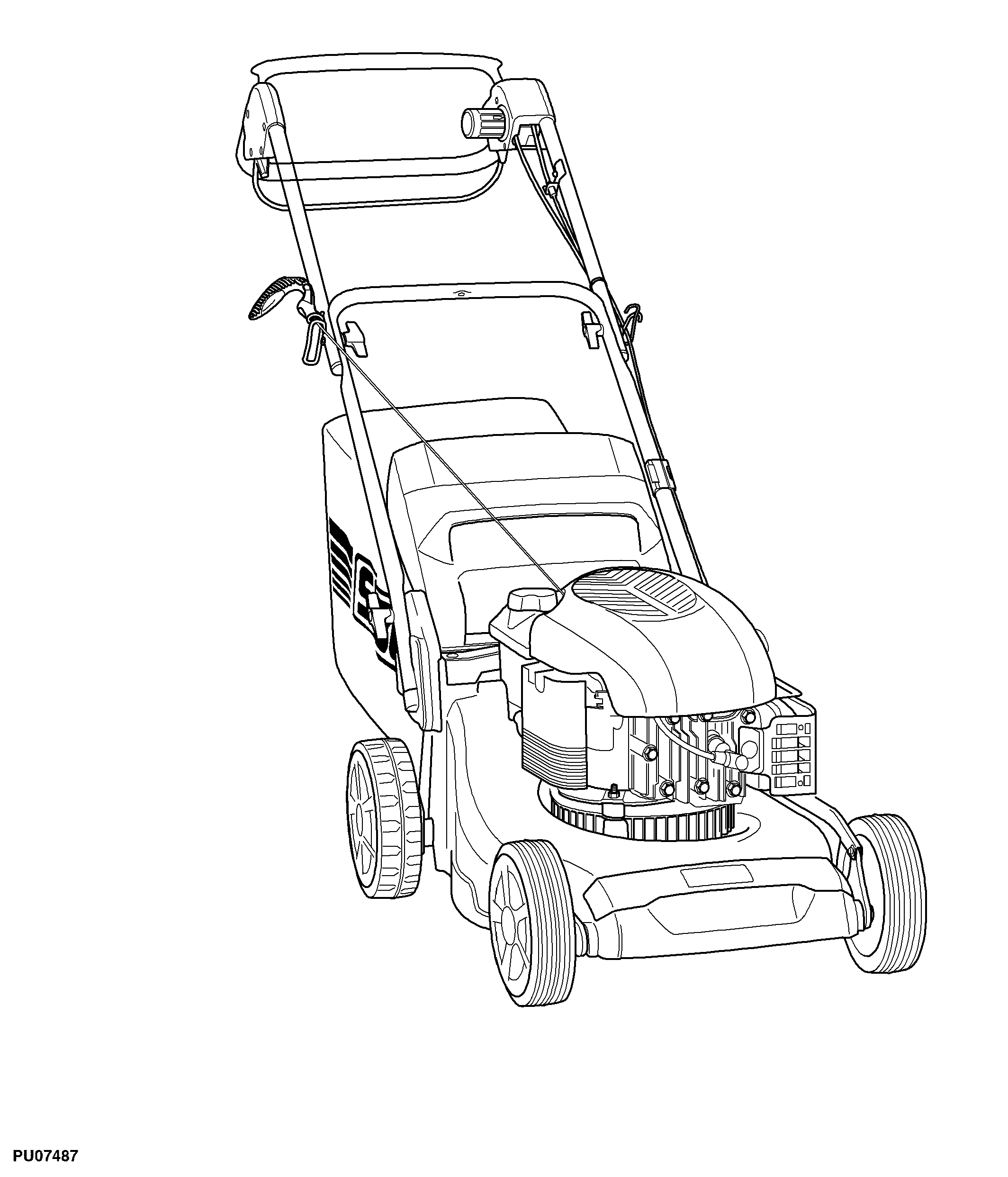 47CM Walk-Behind Mower, 4-Cycle Engine, 47-VARIO (SA1271, SA1871, SA221519)