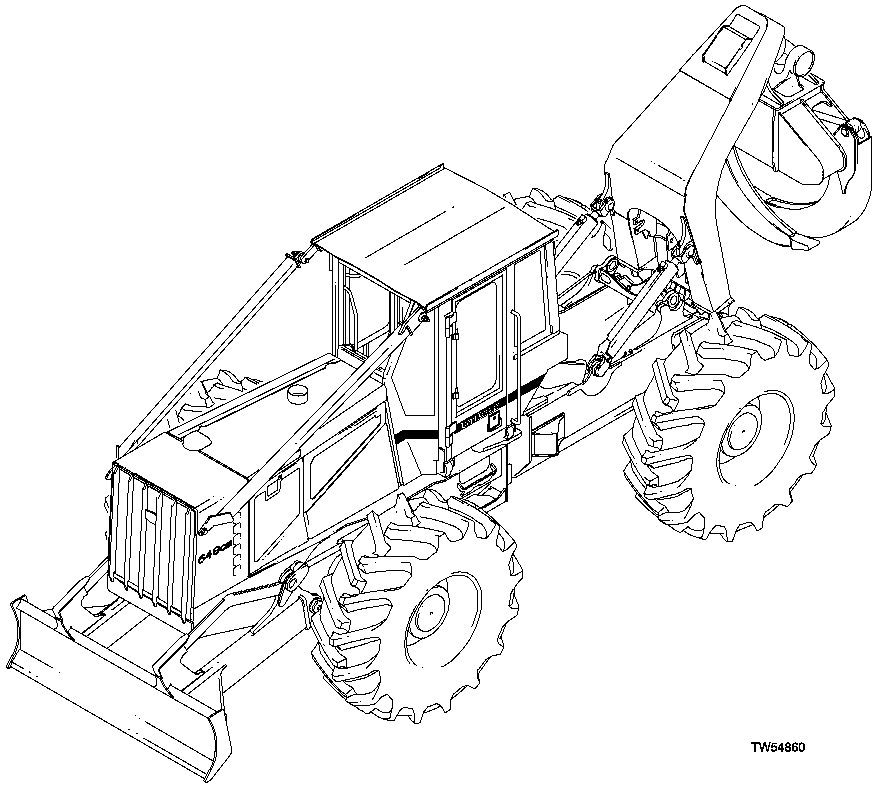 640G-III/460DC Cable and 648G-III/460DG Grapple Skidders (S.N. 604614 -)