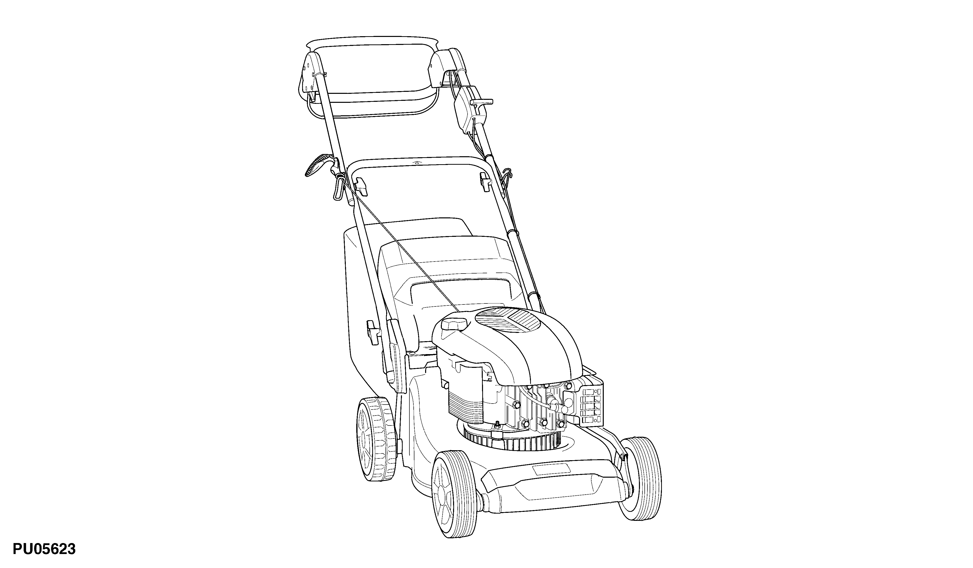 43CM Walk-Behind Mower, 4-Cycle Engine, R43V (SA1270)