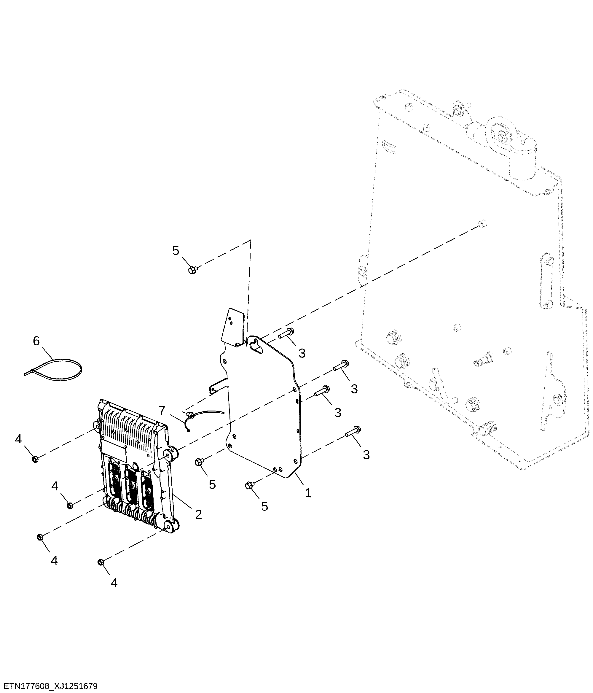 Engine Control Unit and Mounting (329328 - )