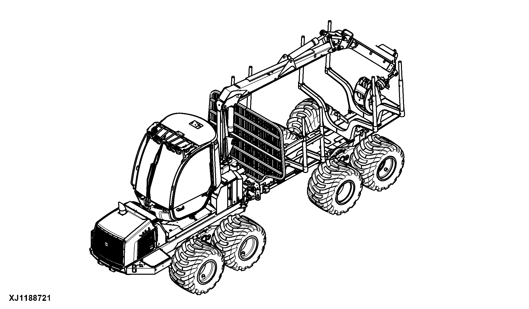 810E Forwarder (S.N. 002737-002884) Tier 3, Rotating and Leveling Cabin, Gen II, Engine 4045HTJ86