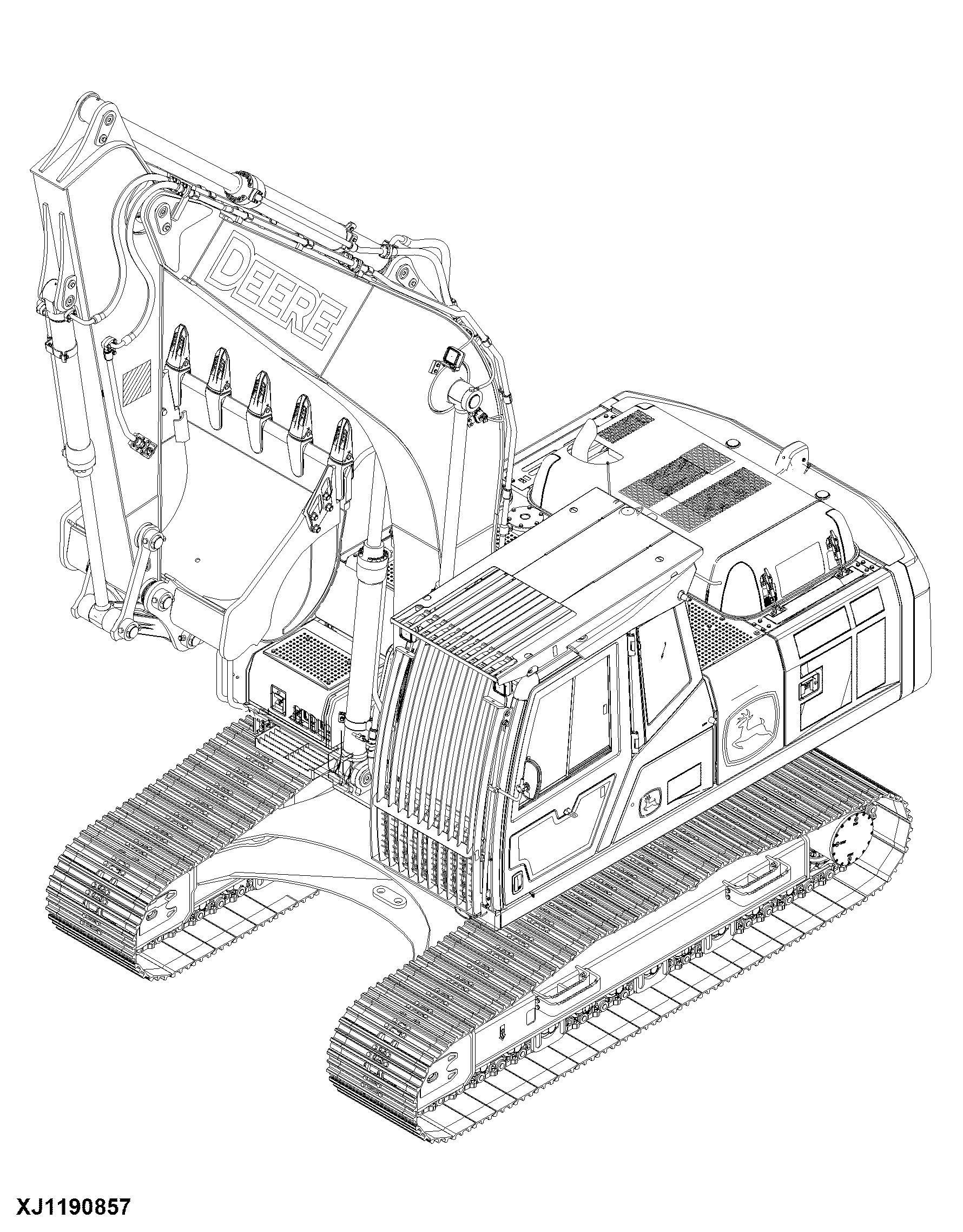 E210 Excavator (PIN: 1YNE21A_ _ _C400201- )(PIN: 1YNE21A_ _ _D400204- )(Engine: 4045HXU05, 4045HXU04)