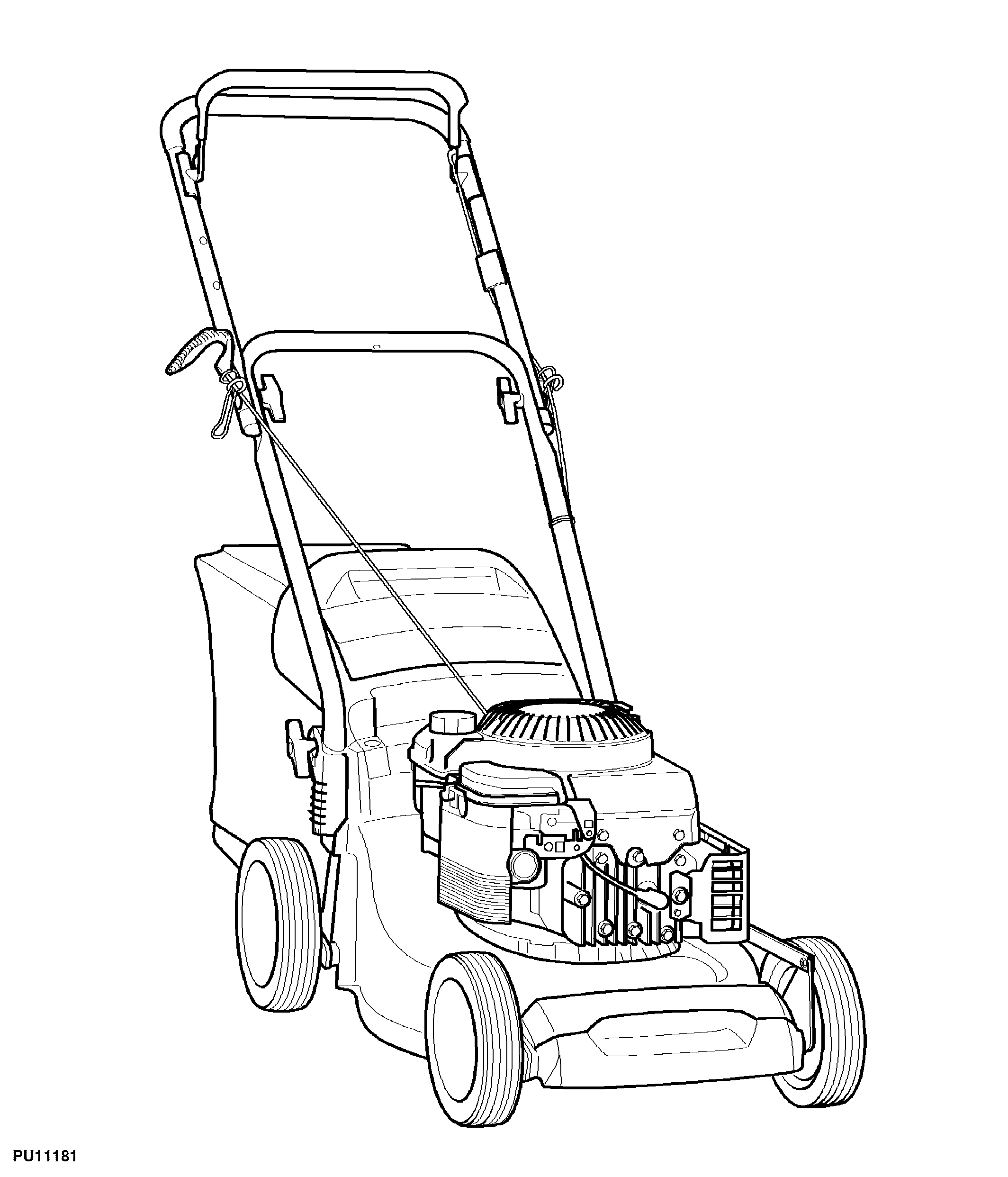 43CM Walk-Behind Mower, 4-Cycle Engine, R43 (SA1406, SA1806, SA206019)