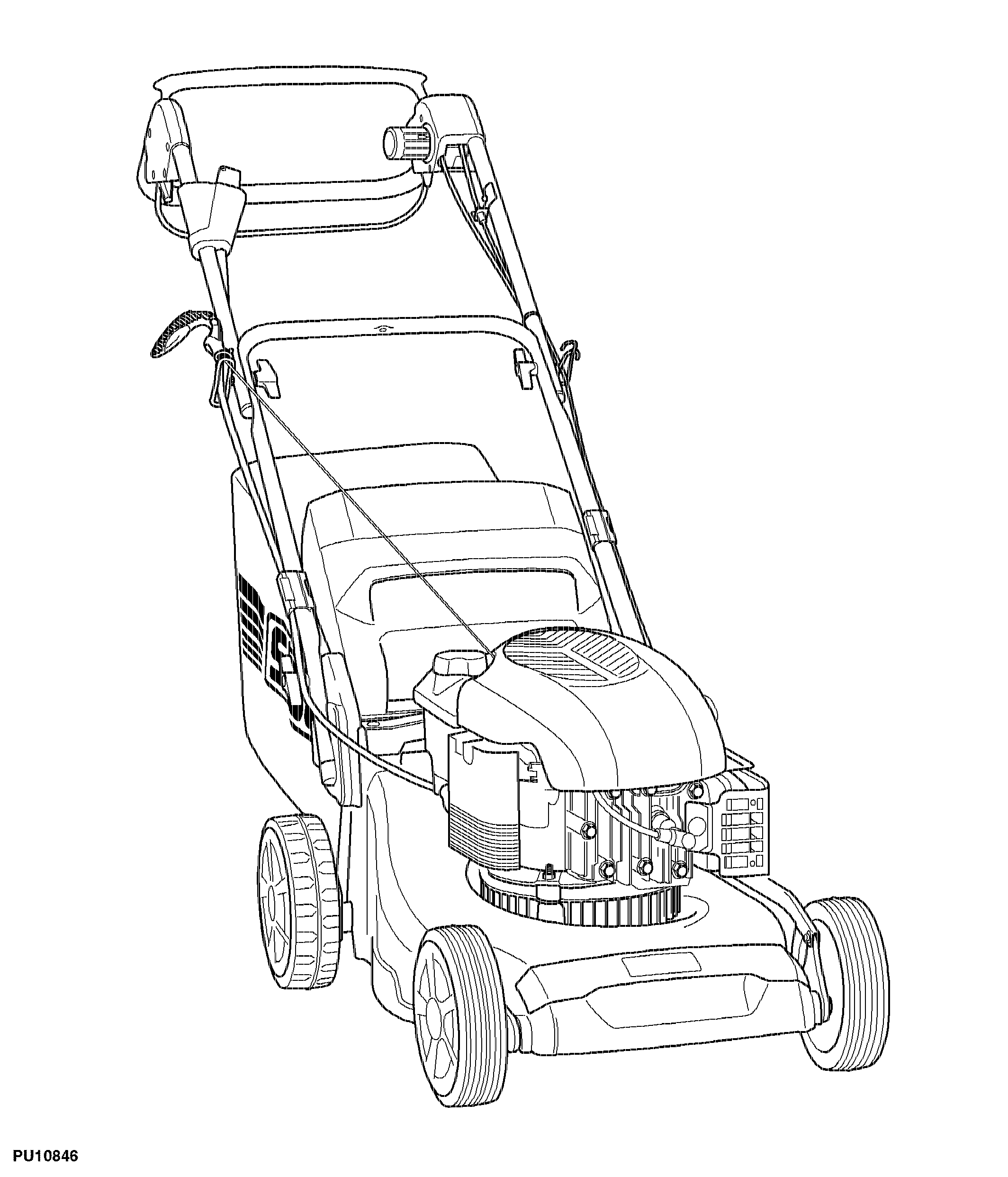 43CM Walk-Behind Mower, 4-Cycle Engine, 43-VARIO E (SA1456, SA1856, SA221119, SA221120) and 43-VARIO E (InStart)(SA1858, SA224019, SA224020)