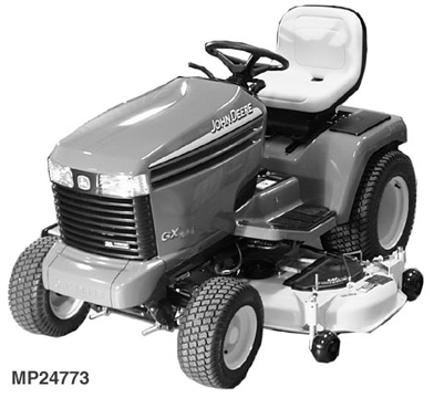 LX280 Lawn Tractor, Mower Deck and MCS