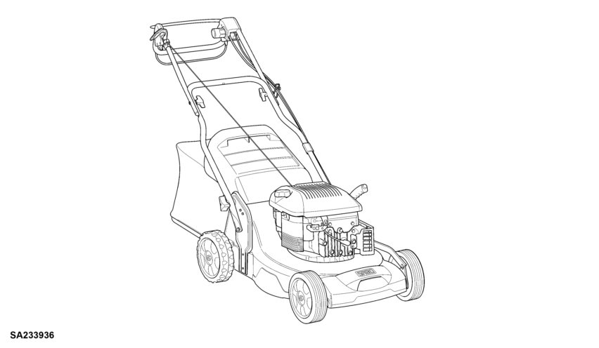 54CM Walk-Behind Mower, 4-Cycle Engine, 54-VARIO (SA1505, SA1805)