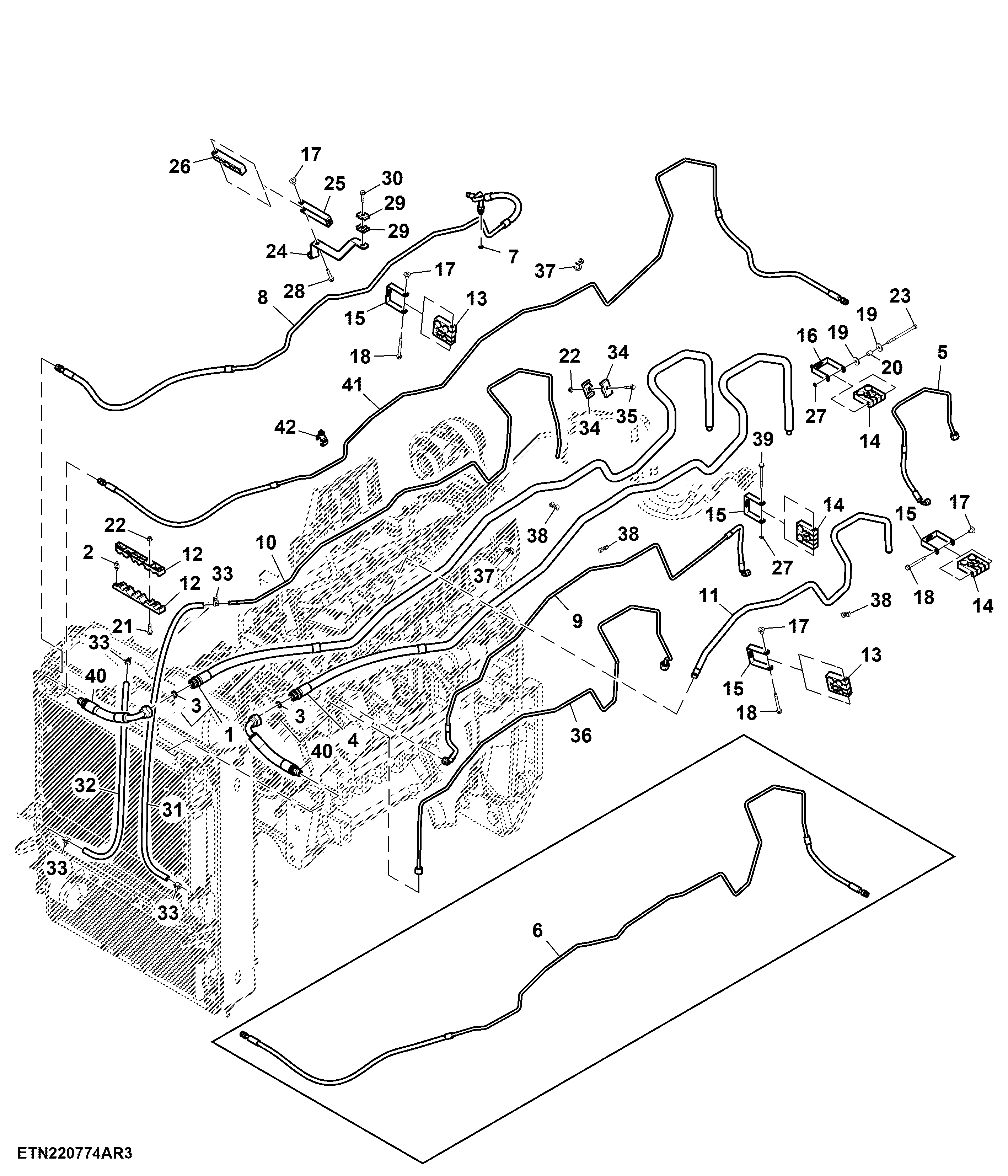 Front Line Bundle, 1500 MFWD, W/ Ether Aid, T3 Engine (2/2) (For EAEU) (150001 - )