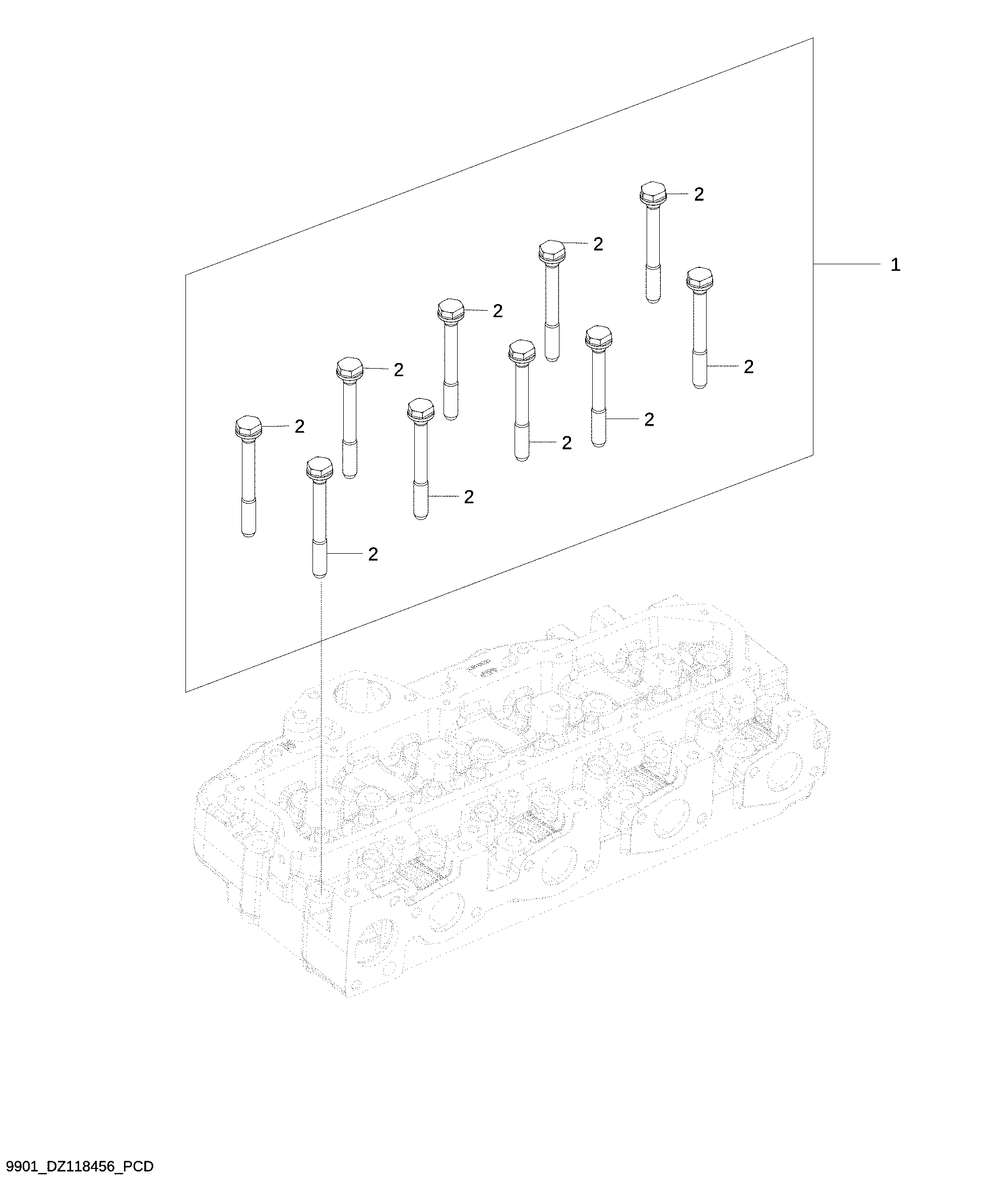 9901 Cylinder Head Bolt Kit