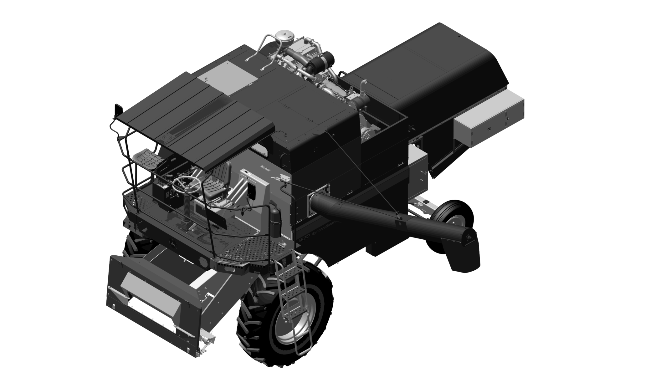 W70 Combine W/ SynchroSmart W/ Open Operator Station and A/C Cab (India Edition)