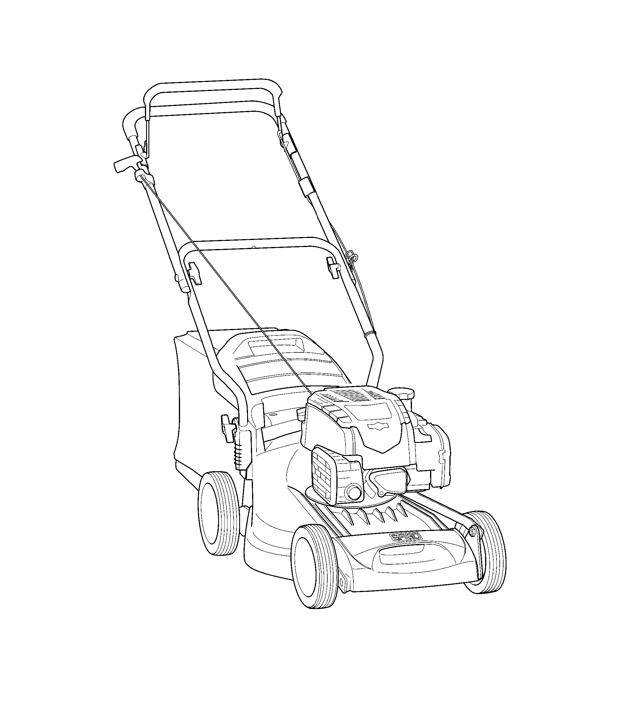 40CM Walk-Behind Mower, 4-Cycle Engine, 40-SPIRIT (SA1733), 40-SPIRIT RS (SA201319)