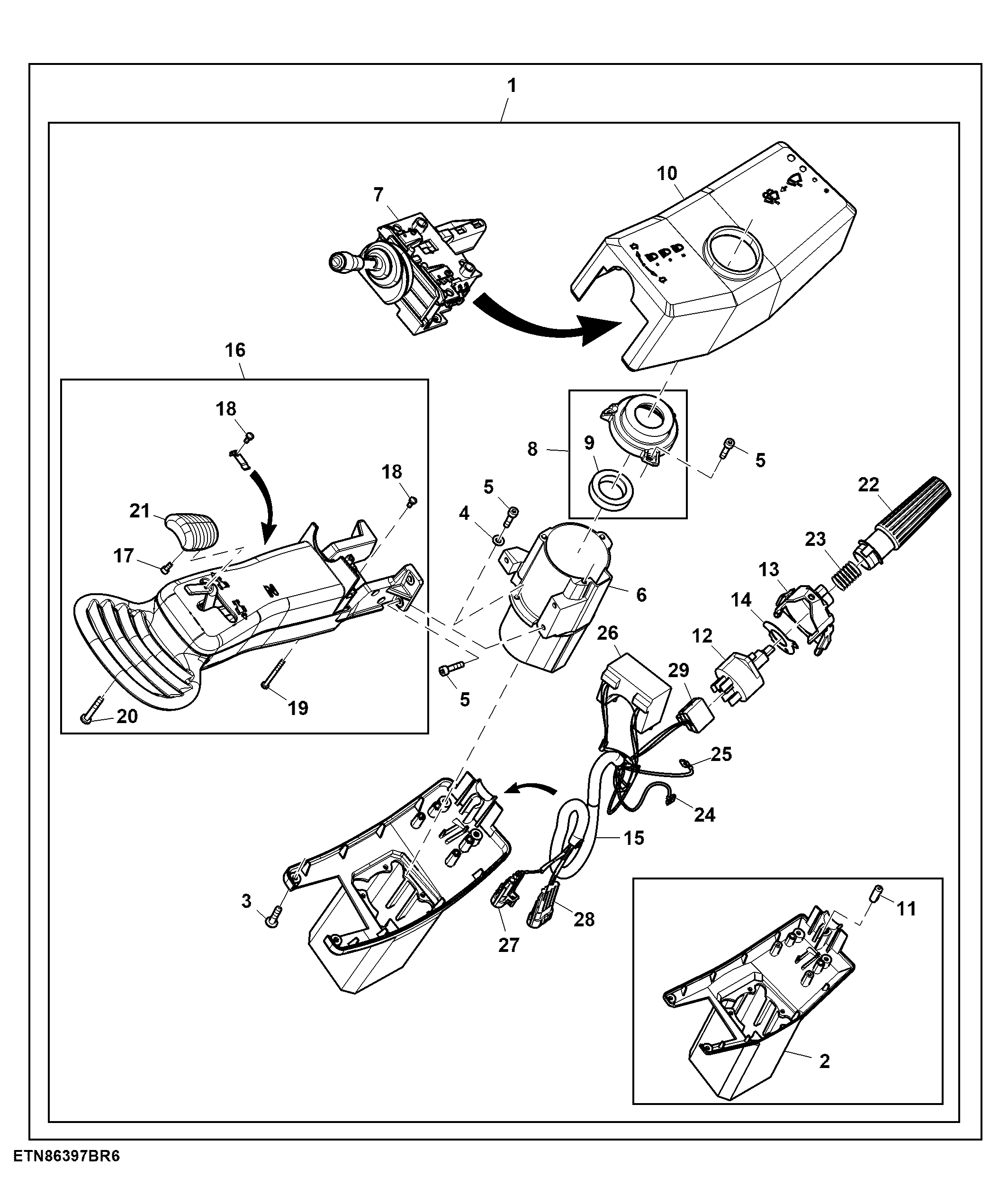 Multi Function Unit, W/ Electrical Reverser Control, W/O Rollmode Switch