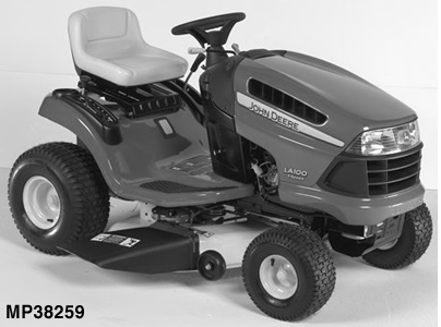 LA100 Tractor (100 Series) with 42-Inch Mower Deck