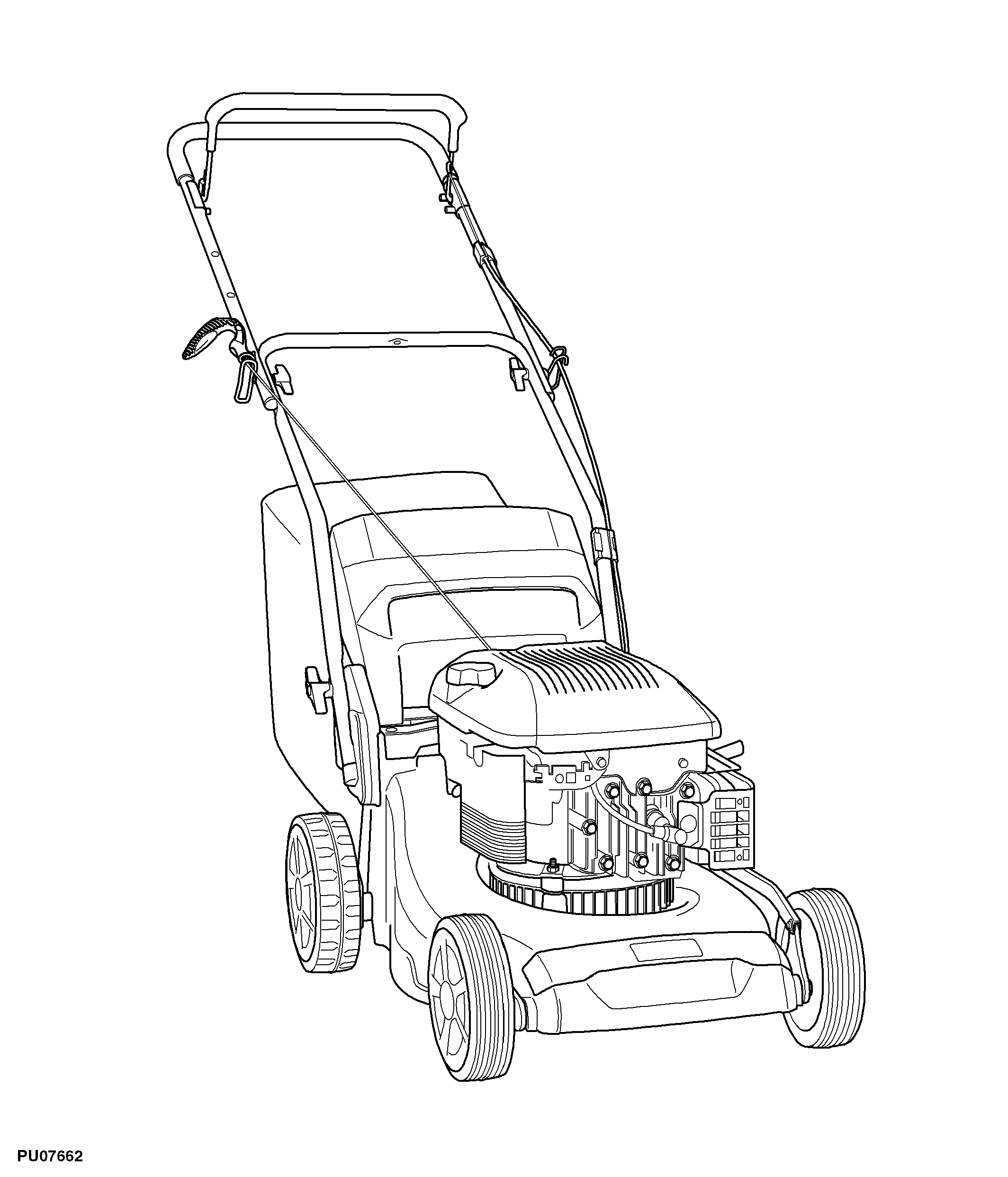 47CM Walk-Behind Mower, 4-Cycle Engine, R47 (SA1283)