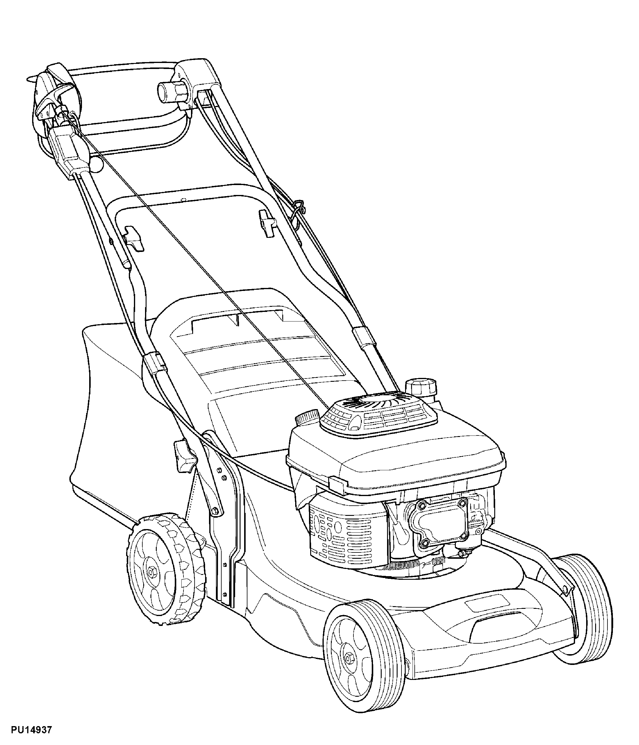 54CM Walk-behind Mowers 4-Cycle Engine JX90 (SA1597)