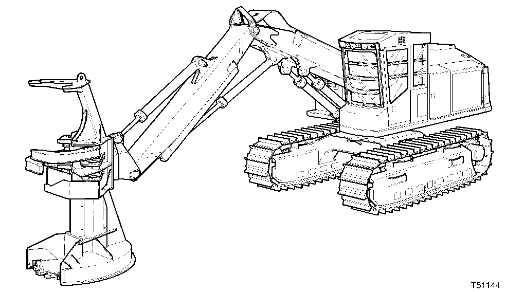 850 Track Feller Buncher (Timberjack) (s.n. 10BA1272-1299 and 008001-008018)