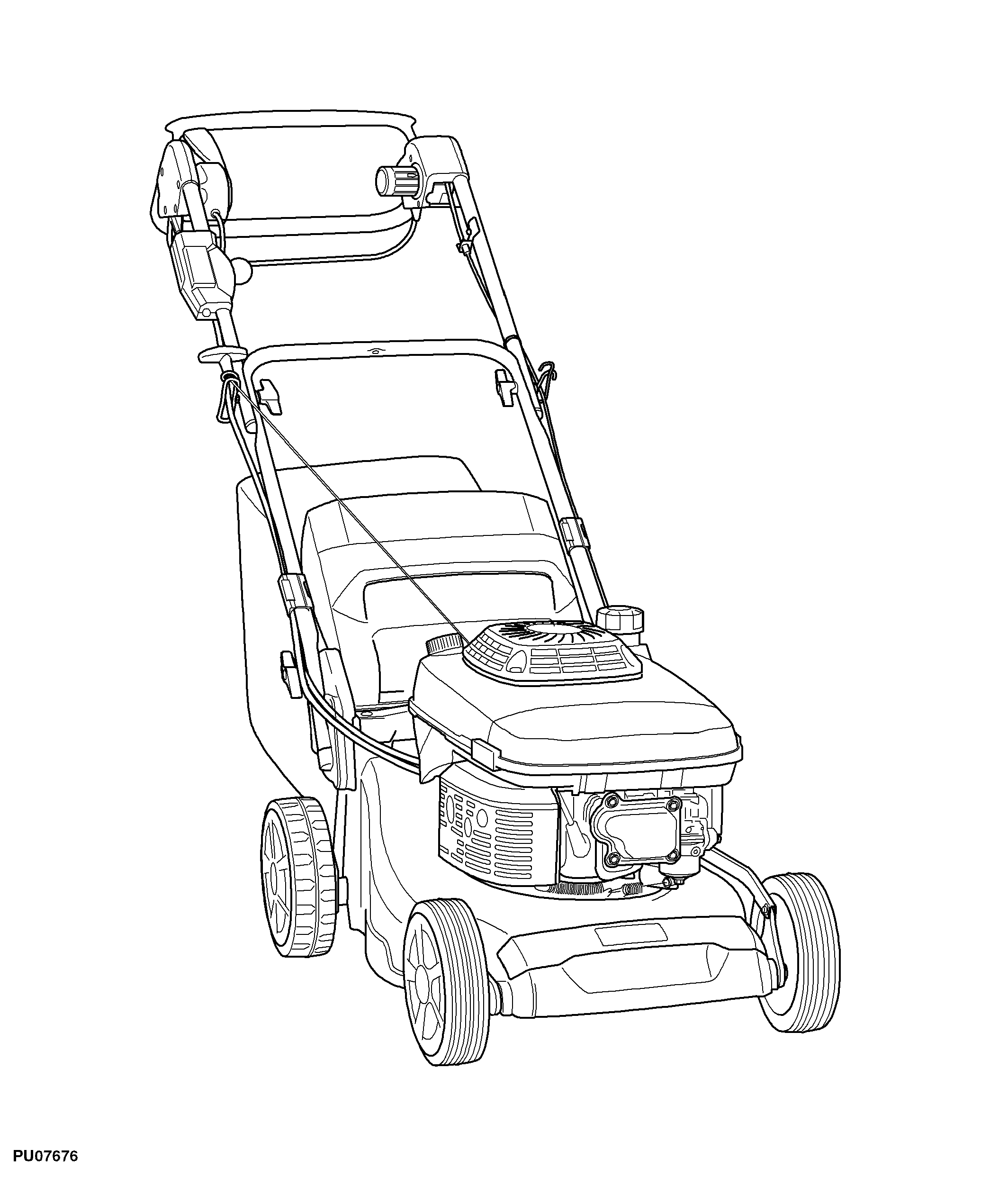 47CM Walk-Behind Mower, 4-Cycle Engine, R47KB (SA1288)