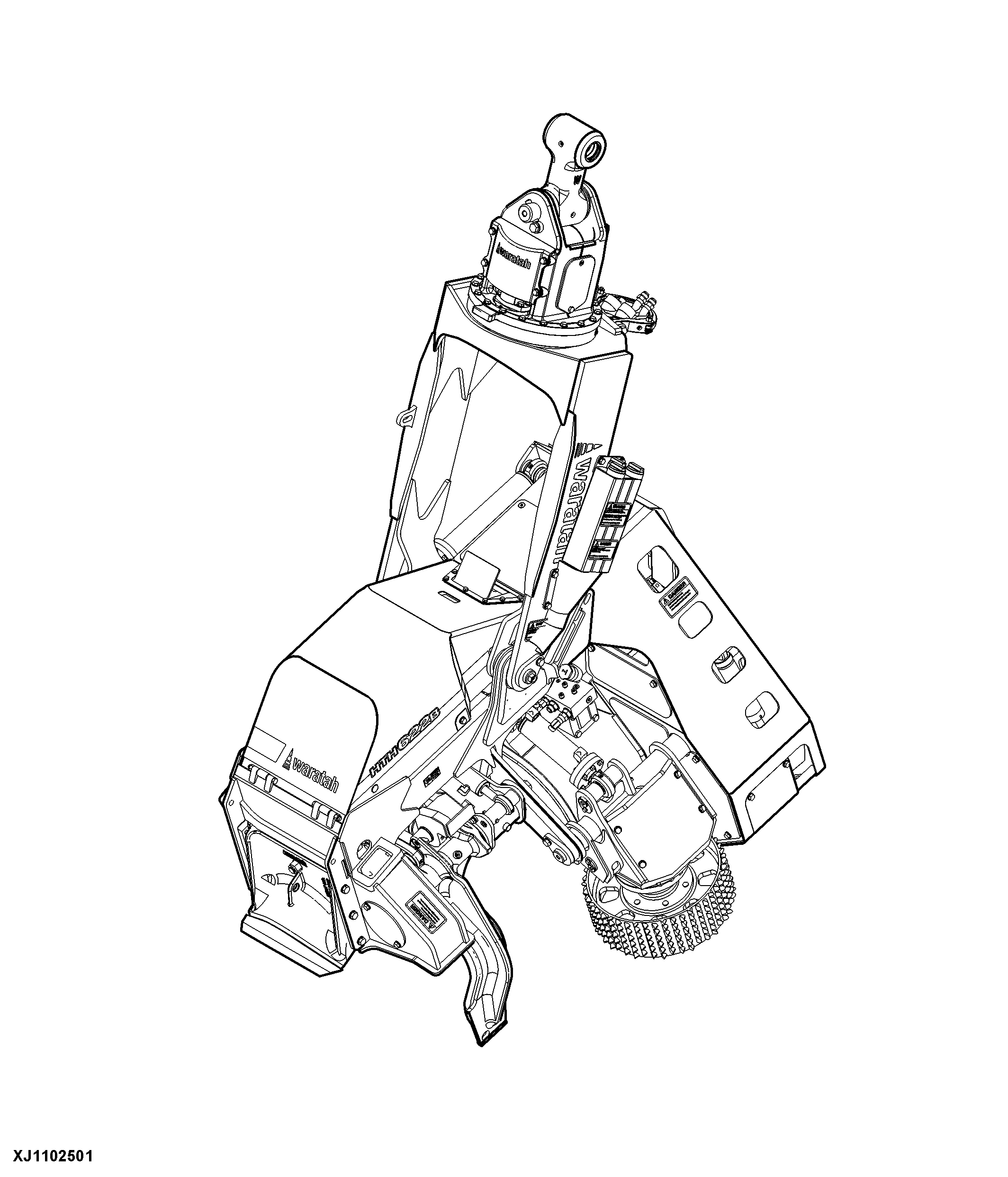 HTH622B Harvester Head (S.N. 000785- )(Waratah)