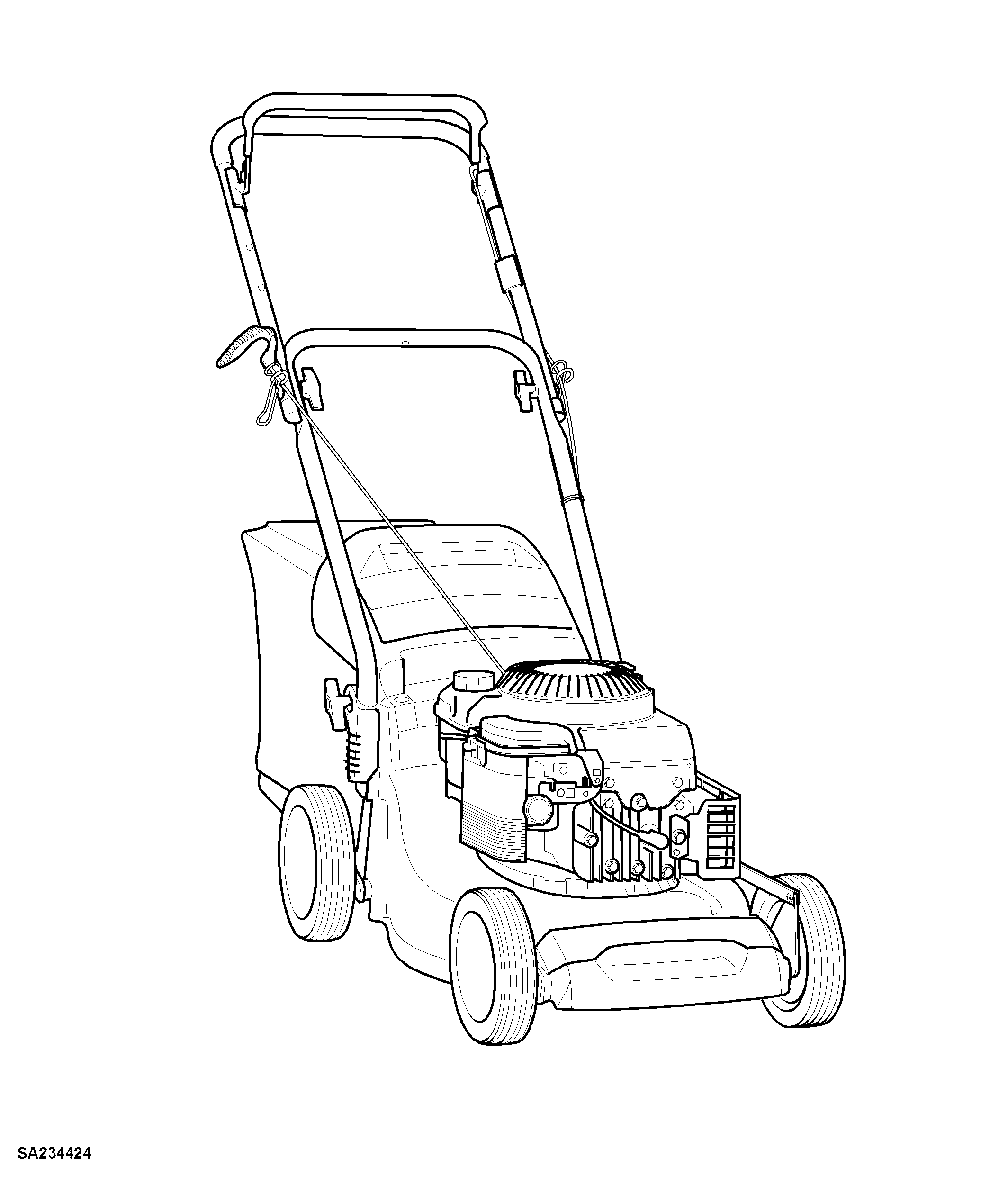43CM Walk-Behind Mower, 4-Cycle Engine, 43-Compact (SA1441)