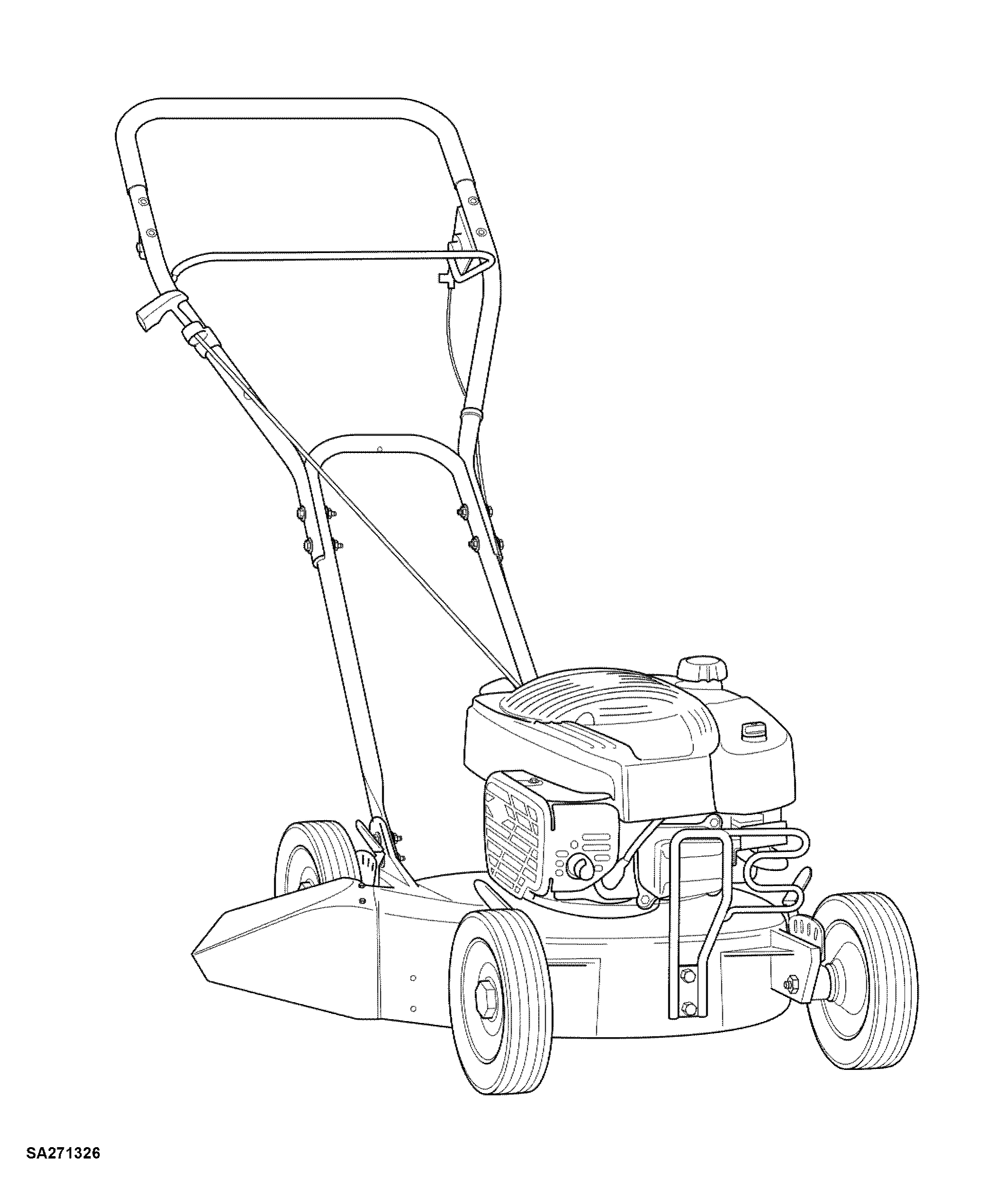 43CM Professional Walk-Behind Mower, 43-PRO S (SA1664, SA301119)